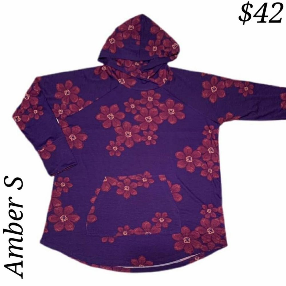 LuLaRoe Amber Flower Hoodie